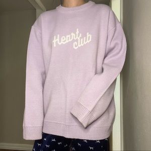 Mxm lilac light purple women’s oversized sweater